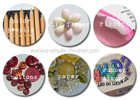 Basic card making supplies you need to start this christian craft. Some are unique but most can be found in the home.