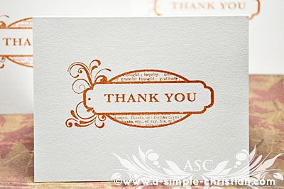 thank you card