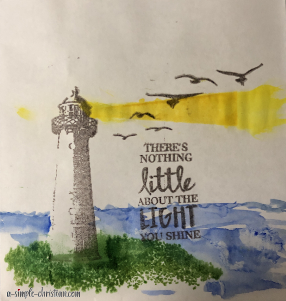 stamped image: Lighthouse
Words: There's nothing little about the light you shine.